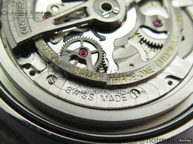 MIROTIME 0112 TimelessDesign Portuguese IW358304 ZF 1:1 Best Edition SS Blue Dial on Leather Strap A 7078